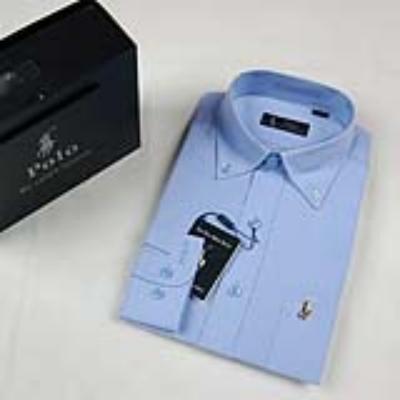 Ralph Lauren men dress shirt - small color pony - blue - No. 894